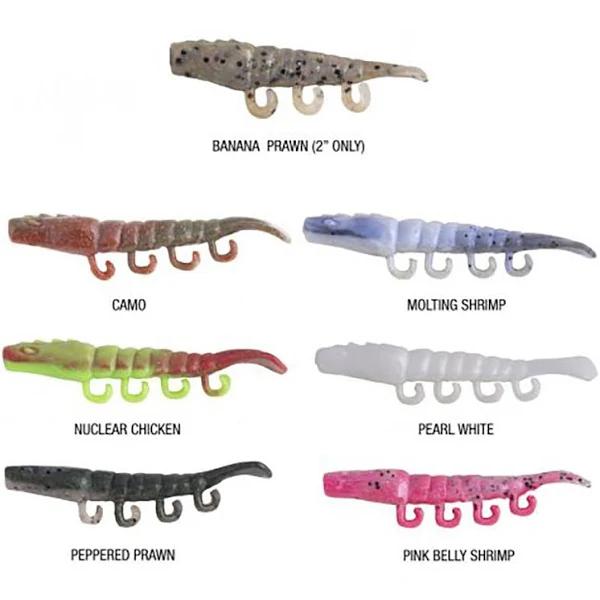 Berkley Gulp Turbo Shrimp Soft Plastic Lure 5in, Peppered Prawn