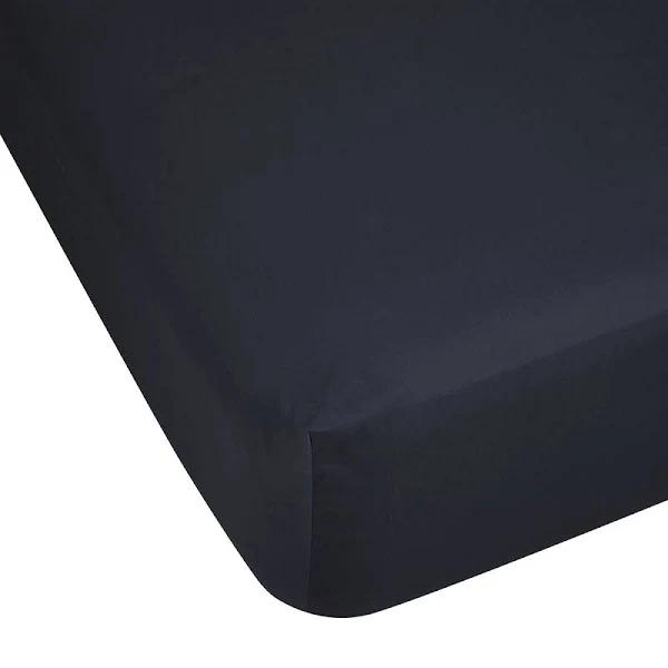 Kmart 500 Thread Count Australian Grown Cotton Fitted Sheet - King Bed, Anthracite