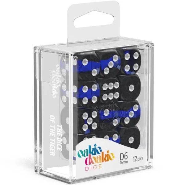 Oakie DOAKIE Dice D6 16 mm Enclave - Sapphire (12)