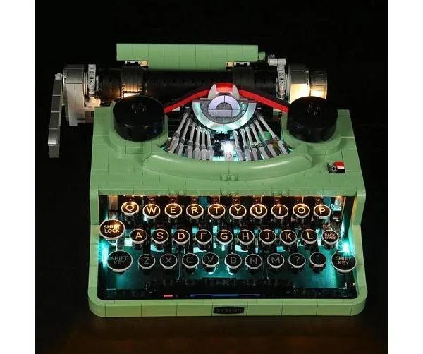 Brick Shine Light Kit for LEGO Typewriter 21327 - Advanced Version