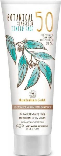 Australian Gold Botanical SPF50 Tinted Face - Medium Tan - 88ml