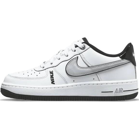 Nike Air Force 1 Low LV8 White Wolf Grey Black (GS)