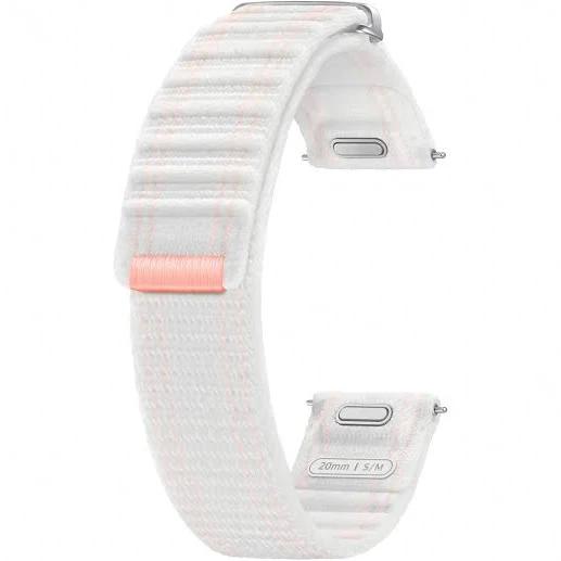 Samsung Galaxy Watch 7 Fabric Band (20mm) S/M Pink White at Etoren