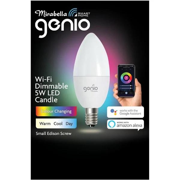 Mirabella Genio Candle Wifi SES 5W 470lm 2700K-6500K