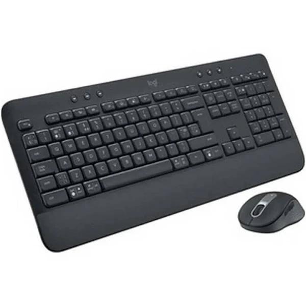 Logitech MK650 Wireless Keyboard and Mouse Black Belgian AZERTY