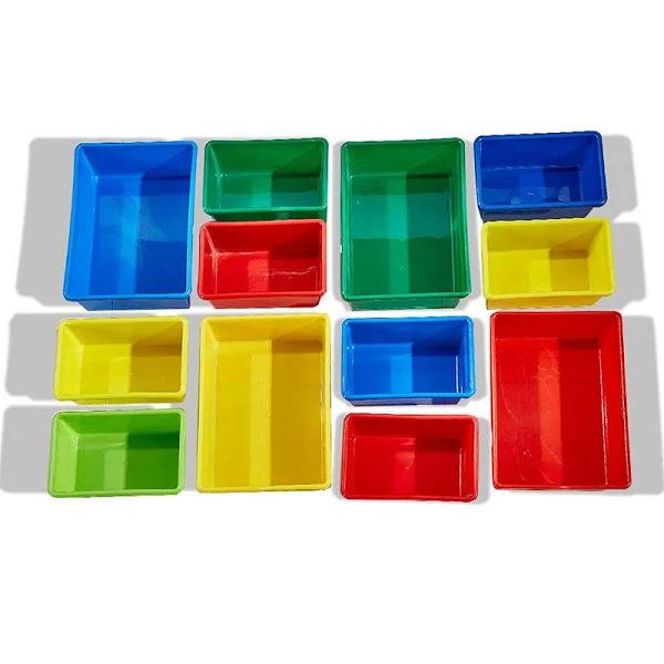 Kids Toys Book Organizer Storage Bin Rack, 4 Tier, 12 Plastic Bins