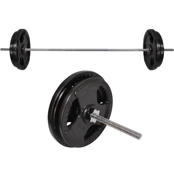 Total 78KG - 198cm Barbell Bar Weight + 70kg EZ Grip Cast Iron Weight Plate