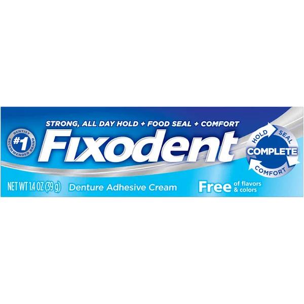 Fixodent Free Denture Adhesive Cream - 1.4 oz tube