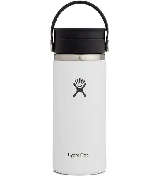 Hydro Flask Wide Mouth Coffee Flex SIP Lid 16oz Bottle - White