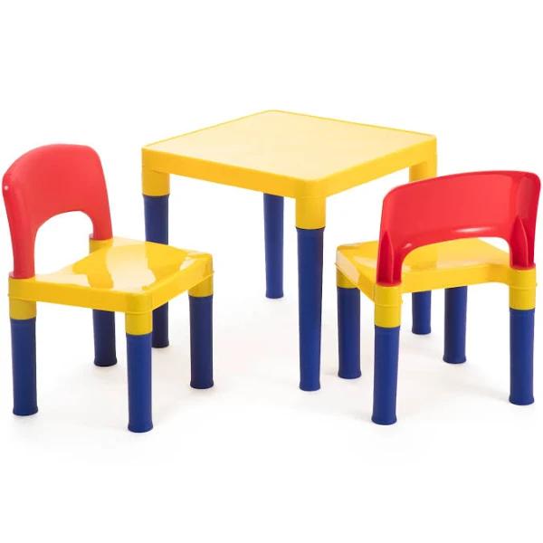 Kids Table & 2 Chairs Plastic Set