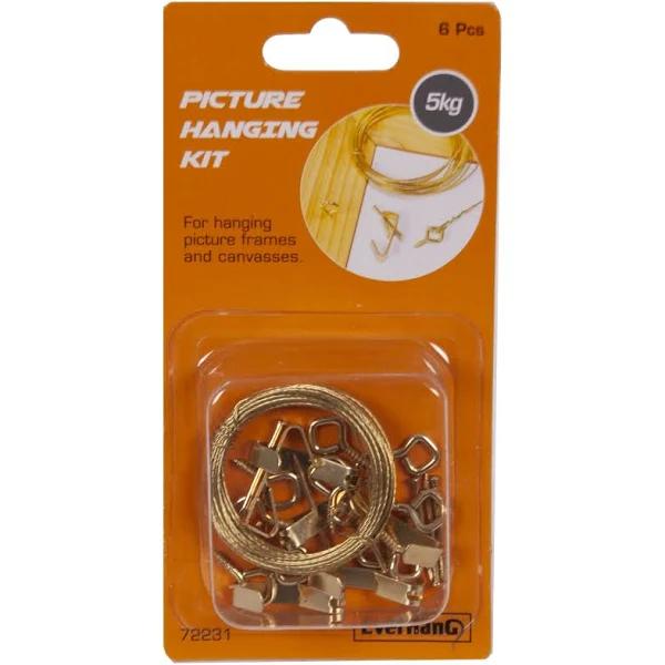 Everhang Brass Plated Picture Hanging Kit