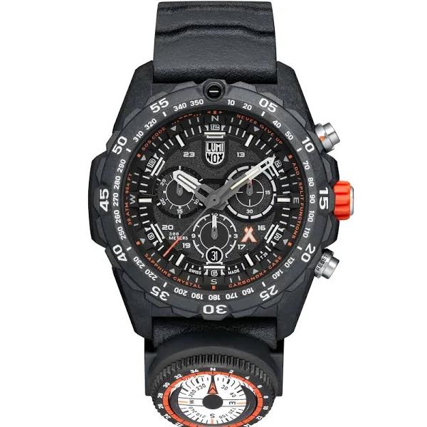 Luminox 3741 Men's Chronograph Watch Bear Grylls Quartz Black Rubber