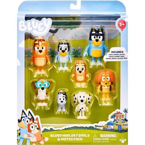 Bluey Family and Friends 8 Figure Pack