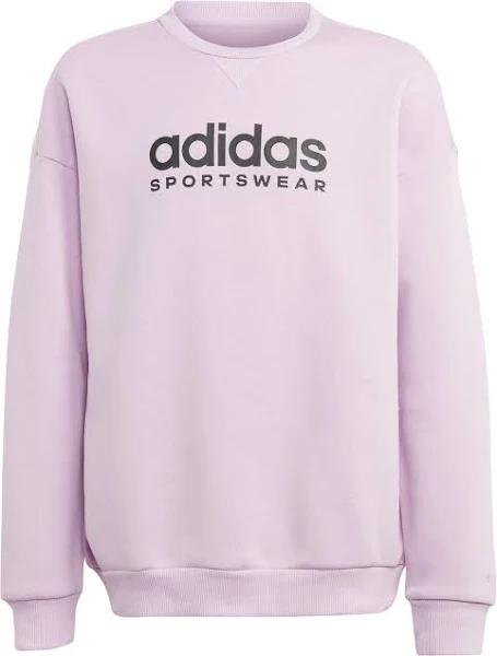 Adidas Fleece Crew Sweatshirt in Bliss Lilac Purple 13-14