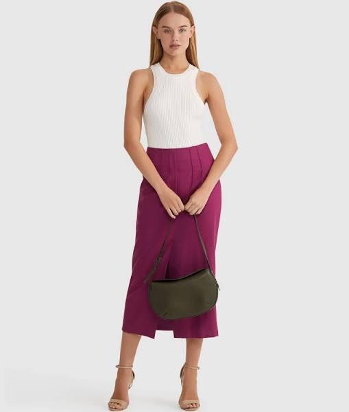 Oxford Leila Eco Suit Skirt in Purple 8