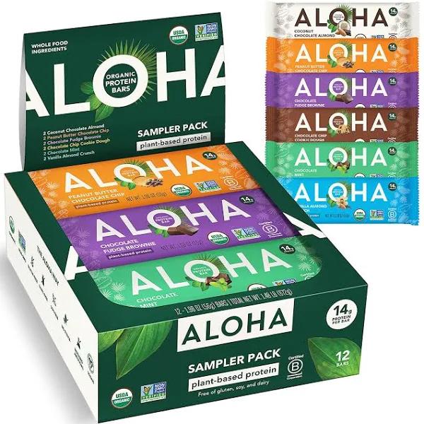 Aloha Organic Plant Based Protein Bars