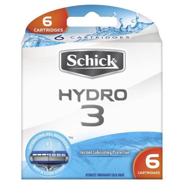 Schick Hydro 3 Blade Kit 6 Pack
