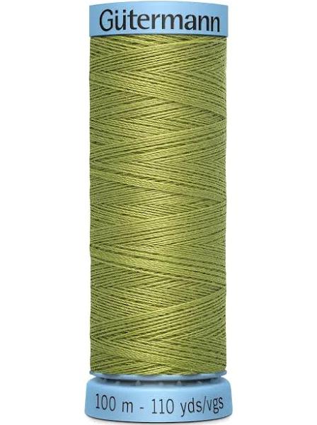 Gutermann Silk Thread, Green 582- 100m