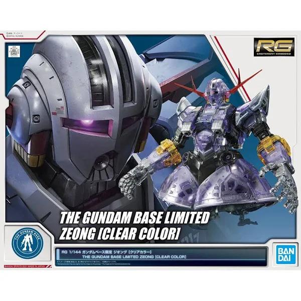 Bandai Spirits Gundam Base Limited RG 1/144 Zeong Clear Color Model Kit 540001