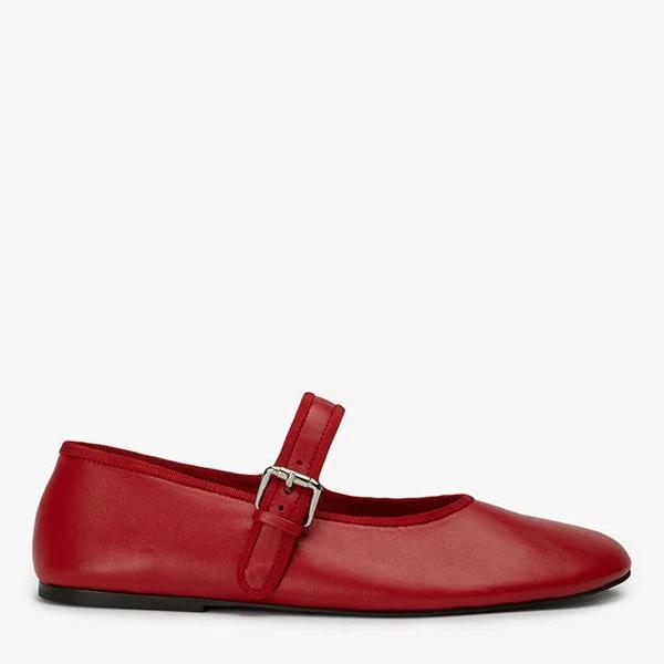 Tony Bianco Meadow Ruby Nappa Flats - Size 6.5 Casual Flat