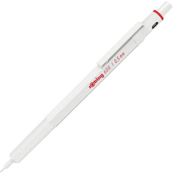 Rotring 600 0.5mm Mechanical Pencil Pearl White