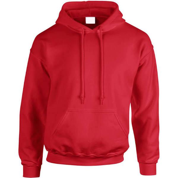 Hoodie Heavy Blend Blank Plain Basic Hooded Sweat Sweatshirt Sweater Men Red / XL