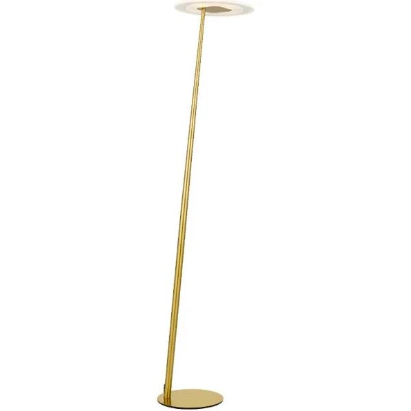 Faro Iron Dimmable Led Floor Lamp, CCT, Antique Gold