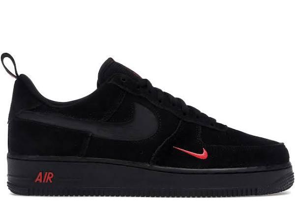 Nike Air Force 1 Low Multi-Swoosh Black Crimson