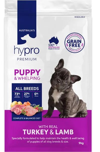 Hypro Premium Puppy Food Turkey & Lamb 9kg