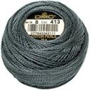 DMC Perle 5 Cotton, #01 Medium Tin, 25m Skein - Medium Tin