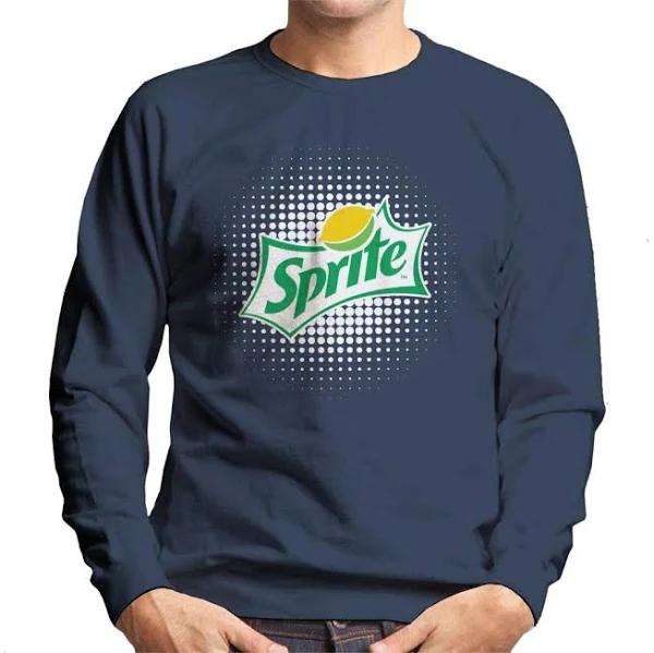 Sprite Double Lemon Logo Men's Sweatshirt - Navy Blue Size X-Large - AfterPay & zipPay Available