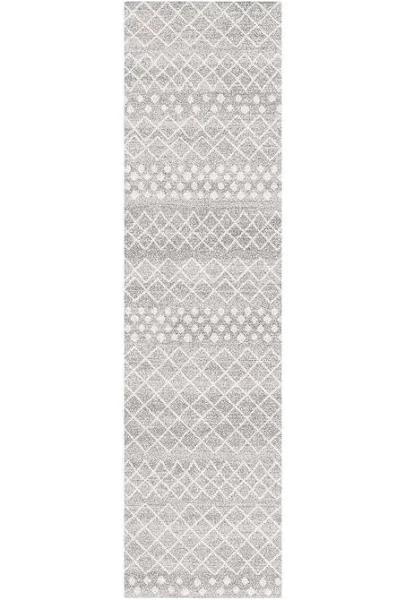 Selma Silver Tribal Rug, Runner 300X80CM