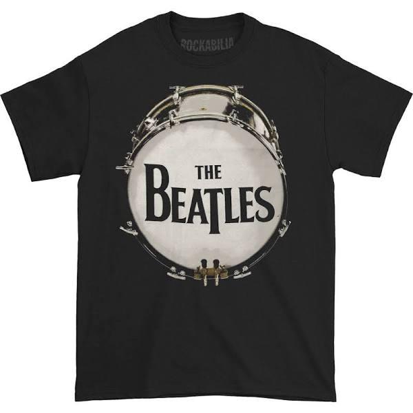 The Beatles - Original Drum Skin Unisex X-Large T-Shirt - Black