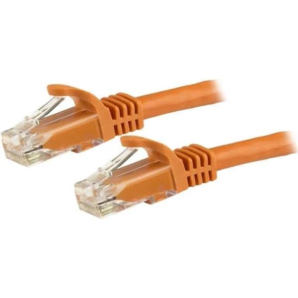 StarTech 7.5 M Cat6 Cable - Patch Cord - Orange - Snagless