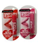 Maybelline New York Baby Lips Color Balm - Pink Lolita + Cherry Kiss