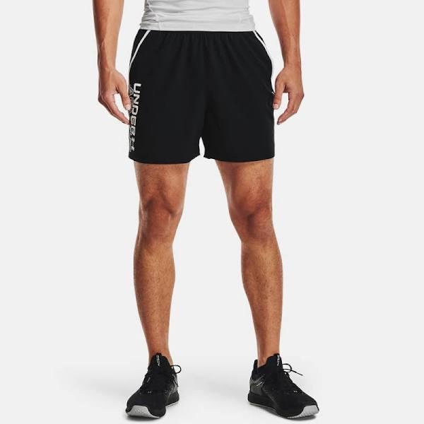 Under Armour Men's Qlifier 5" Wordmark Shorts Black XXL