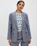 David Lawrence malabar Linen Blazer in Chambray Blue 16