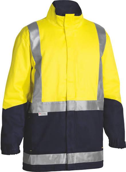 Bisley Taped Hi Vis 3 in 1 Drill Jacket (BJ6970T) M / Yellow/Navy