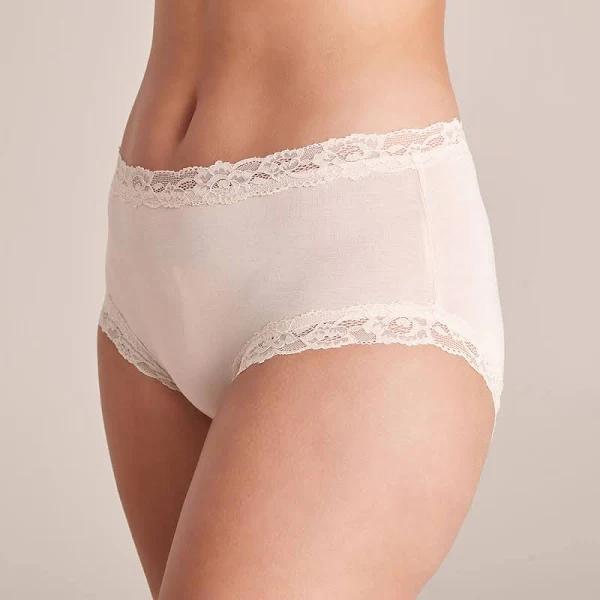 Target Woman Modal and Lace Midi Briefs; Style WS5189TF | White | Size 8