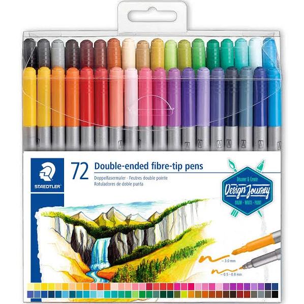 Staedtler Double-ended Fibre Tip Pen Set of 72