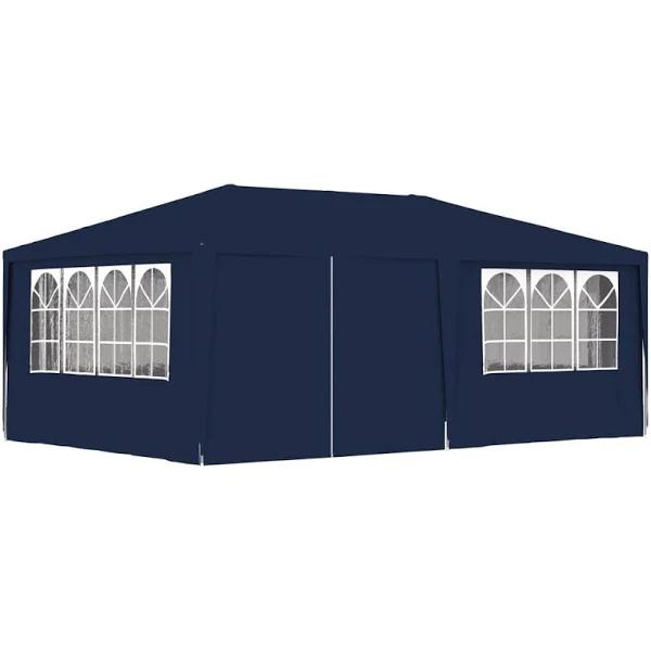 Professional Party Tent With Side Walls 4x6 M 90 g/m² - Blue