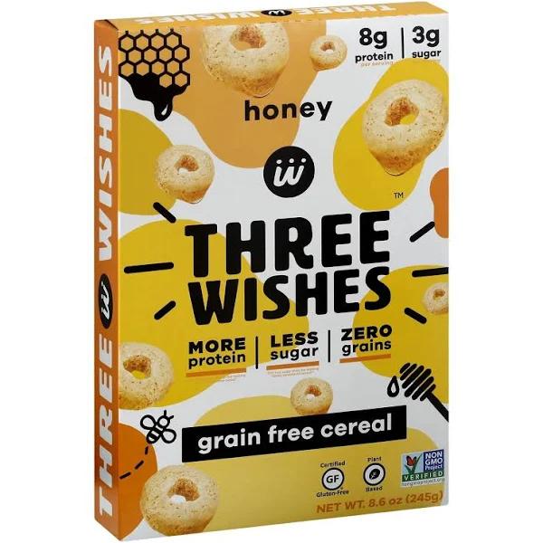 Three Wishes, Cereal Grain Free Honey, 8.6 Ounce