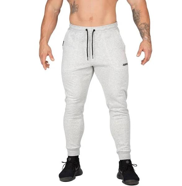 Men's Orion Gym Pants III Grey Workout Sweat Bodybuilding Iron Tanks M