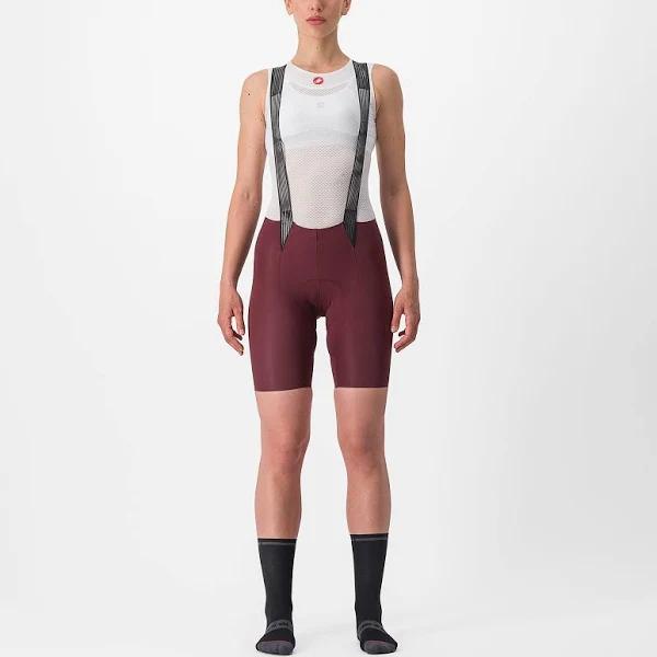 Castelli Free Aero RC Classic Bib Shorts in Bordeaux/Ivory