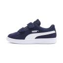 Smash V2 Suede Sneakers - Kids 4-8 Years in Peacoat/White, Size 12, Textile by Puma