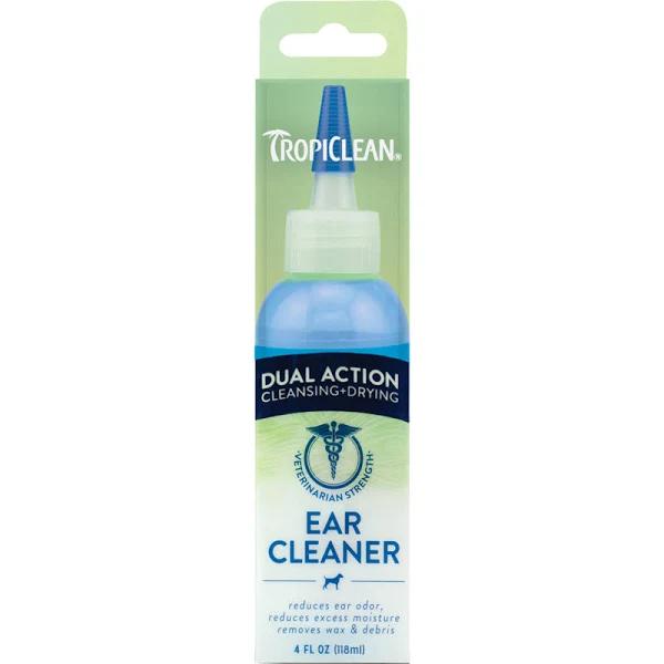 Tropiclean Dual Action Ear Cleaner - 118ml