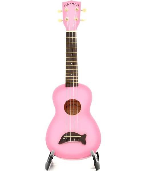 Makala Soprano Dolphin Ukulele (Pink Burst)