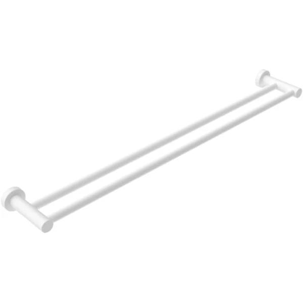 Nero Mecca Double Towel Rail 600mm Matte White NR1924dMW