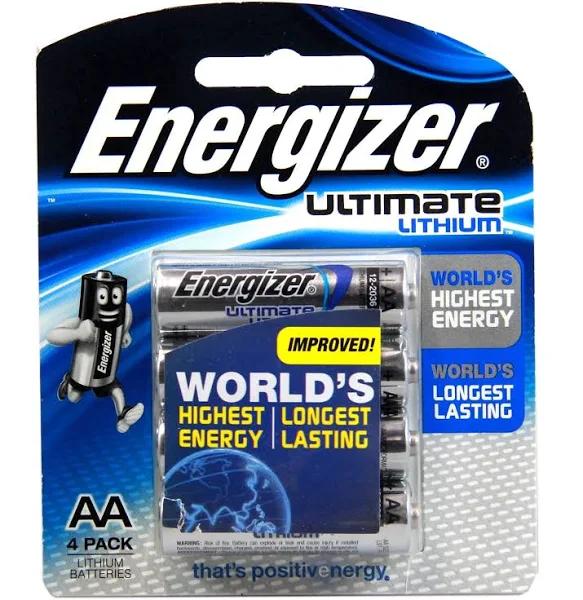 Energizer Ultimate Lithium AA 4 Pack