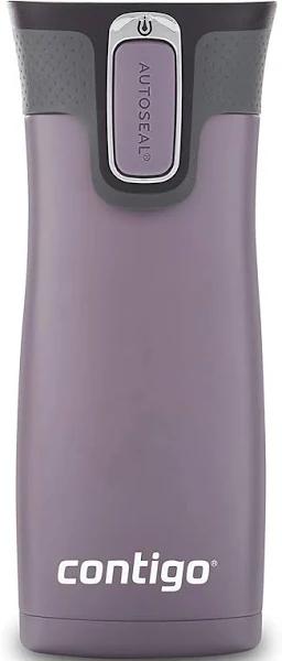 Contigo Autoseal West Loop Vacuum-Insulated Stainless Steel Travel Mug, 16 oz, Dark Plum